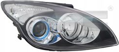 Tyc Reflektor Hyundai I30 09- Prawy Elektryczny Czarny Z Silniczkiem H7/H1 20-12277-15-2 - Reflektory dalekosiężne