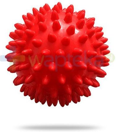 Mdh Qmed Massage Ball piłeczka rehabilitacyjna z kolcami 9 cm kolor czerwony 1 szt