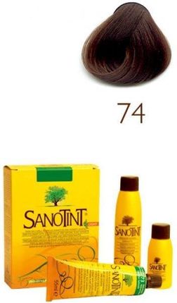 Sanotint Sensitive farba do włosów na bazie ekstraktów roślinnych i witamin 74 Light Brown 125ml