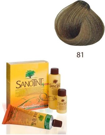 Sanotint Sensitive farba do włosów na bazie ekstraktów roślinnych i witamin 81 Medium Natural Blonde 125ml