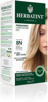 Herbatint Farba Do Włosów 8N Jasny Blond 150 ml