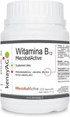 Kenayag Witamina B12 Metylokobalamina Mecobalactive® 300 Kaps