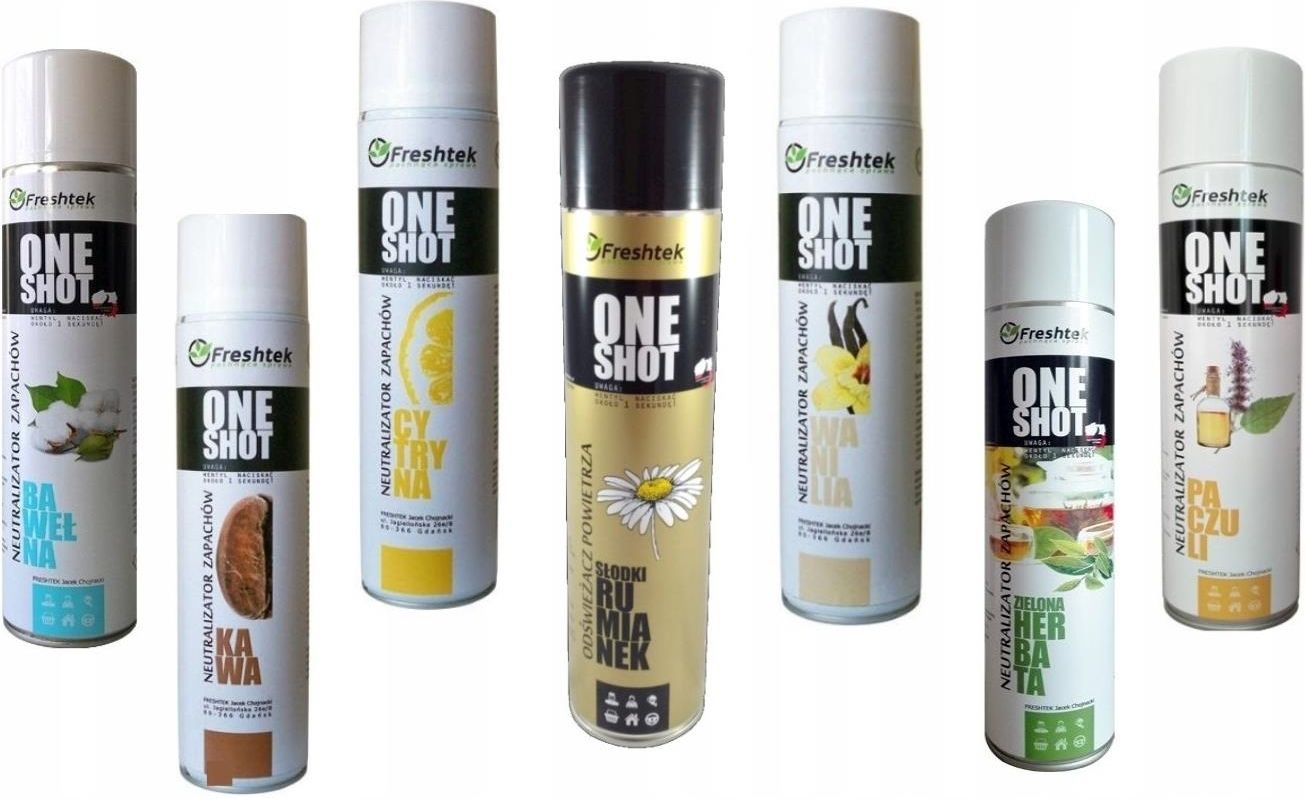 Freshtek Odświeżacz Powietrza Bawełna One Shot 600 - zdjęcie 1 Freshtek Odświeżacz Powietrza Bawełna One Shot 600