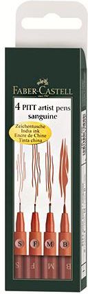 Zestaw 4 pisaków Pitt Artist Pen Faber-Castell
