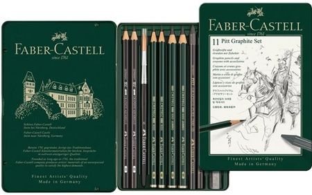 Zestaw ołówków i grafitów Faber-castell 11el Metal