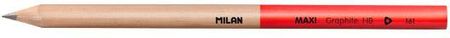 Ołówek do nauki pisania z gumką Milan Maxi