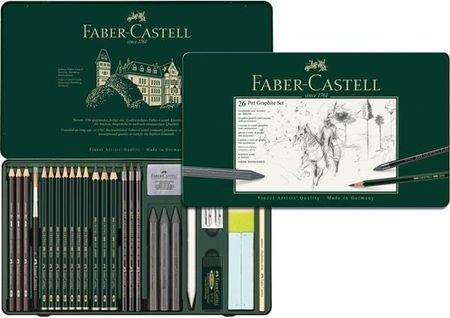 Zestaw ołówków i grafitów Faber-castell 26el Metal