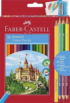 Kredki dwustronne Faber-castell 36 + 6 kolorów