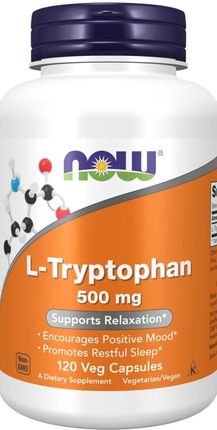 Now Foods L Tryptophan Tryptofan 120 kaps 500mg 