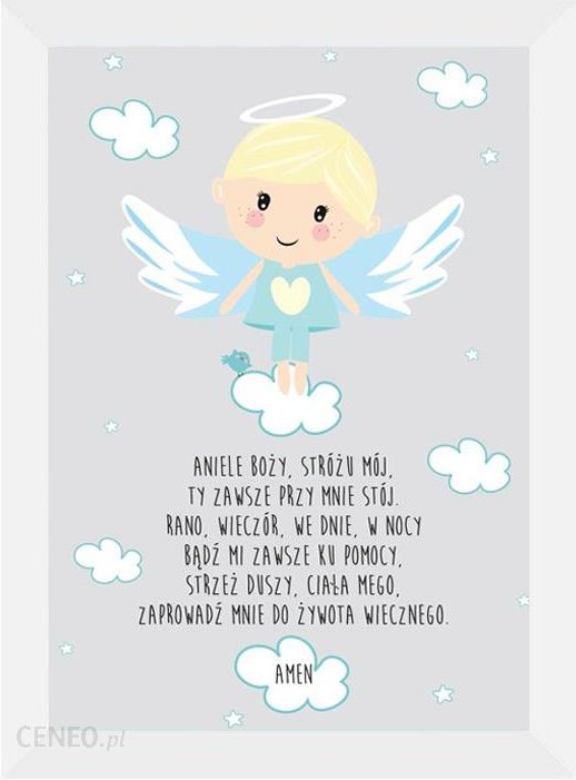 Kuka Design Plakat Modlitwa Aniele Boży A4 Ramka Boy D3C141147 - Ceny i opinie - Ceneo.pl