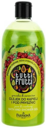 Farmona Tutti Frutti Olejek Do Kąpieli I Pod Prysznic Gruszka & Żurawina 425 ml