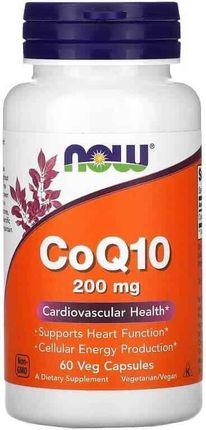Now Foods Koenzym Q10 Coq10 60 kaps 200 Mg