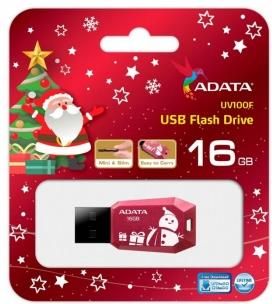 Adata USB UV100F Classic 16GB Czerwony (AUV100F16GRRD)