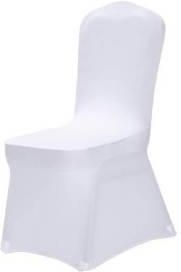 krzeslaonline Pokrowiec na krzesło bankietowe biały pełny