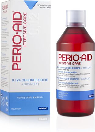 Perio-Aid Intensive Care 0,12% CHX Płyn Do Płukania Jamy Ustnej 500ml