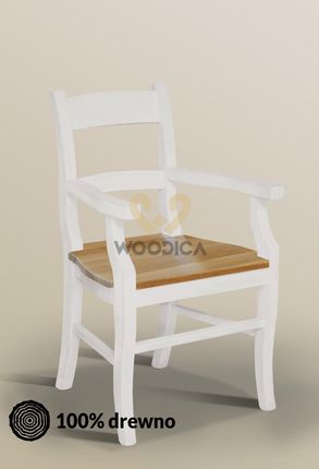 Woodica Fotel Nicea 35 z dębowym siedziskiem