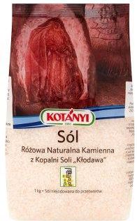 Kotányi Sól Różowa Naturalna Kamienna Z Kopalni Soli Kłodawa 1 Kg