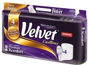 Velvet Excellence Papier Toaletowy Premium Komfort 8 Rolek