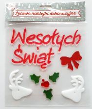 Zdjęcie jawi naklejki żelowe świąteczne Wesołych Świąt - Chocz