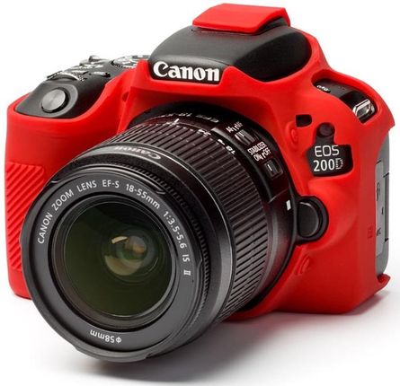 EasyCover Osłona gumowa dla Canon 200D czerwona (ECC200DR)