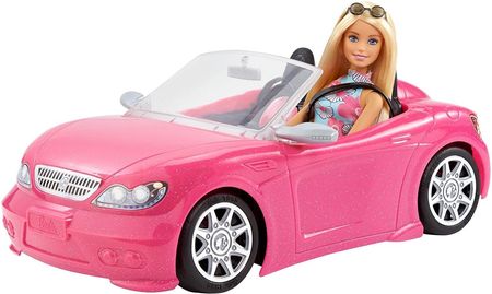 Barbie Kabriolet Samochód z Lalką FPR57