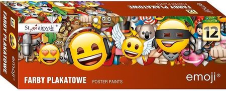 St Majewski Farby Plakatowe 12 Kolorów Emoji