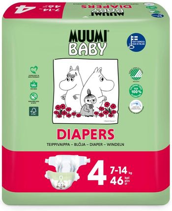 Muumi Pieluchy Jednorazowe Baby Maxi (7-14Kg) 46Szt