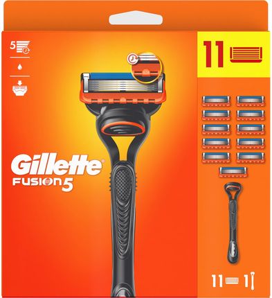 Gillette Fusion5 Maszynka + 11 ostrzy wymiennych
