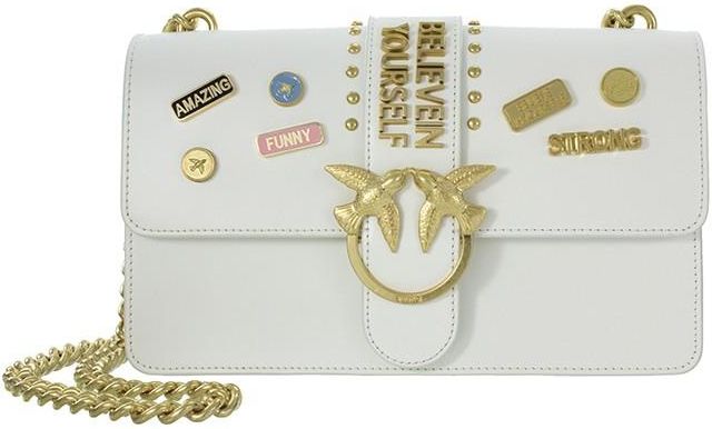 Pinko love bag discount pins tracolla 2018 white