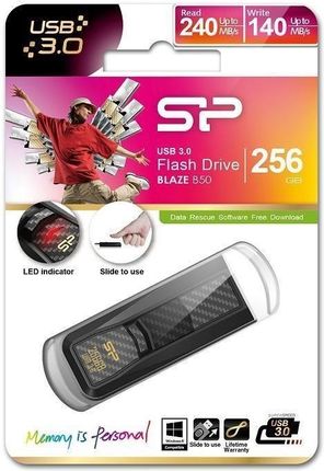 Silicon power Gen1 Blaze B50 256GB carbon black (sp256gbuf3b50v1k)