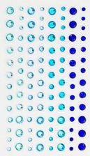 Zdjęcie ARGO Kryształki samoprzylepne 3/4/5/6mm 104szt. niebieski - Gogolin