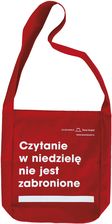 Zdjęcie Torba bawełniana czerwona "Czytanie w niedzielę nie jest zabronione"   -   - Gliwice