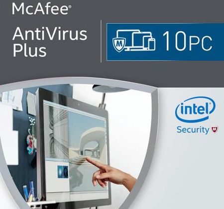 McAfee Antivirus Plus 2018 10 Urządzeń (MAV00GNRXRDD)