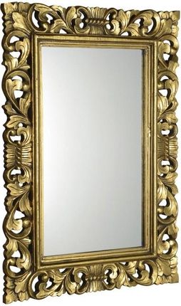 SaphoScule Lustro W Ramie 70X100Cm Złoto Antique 