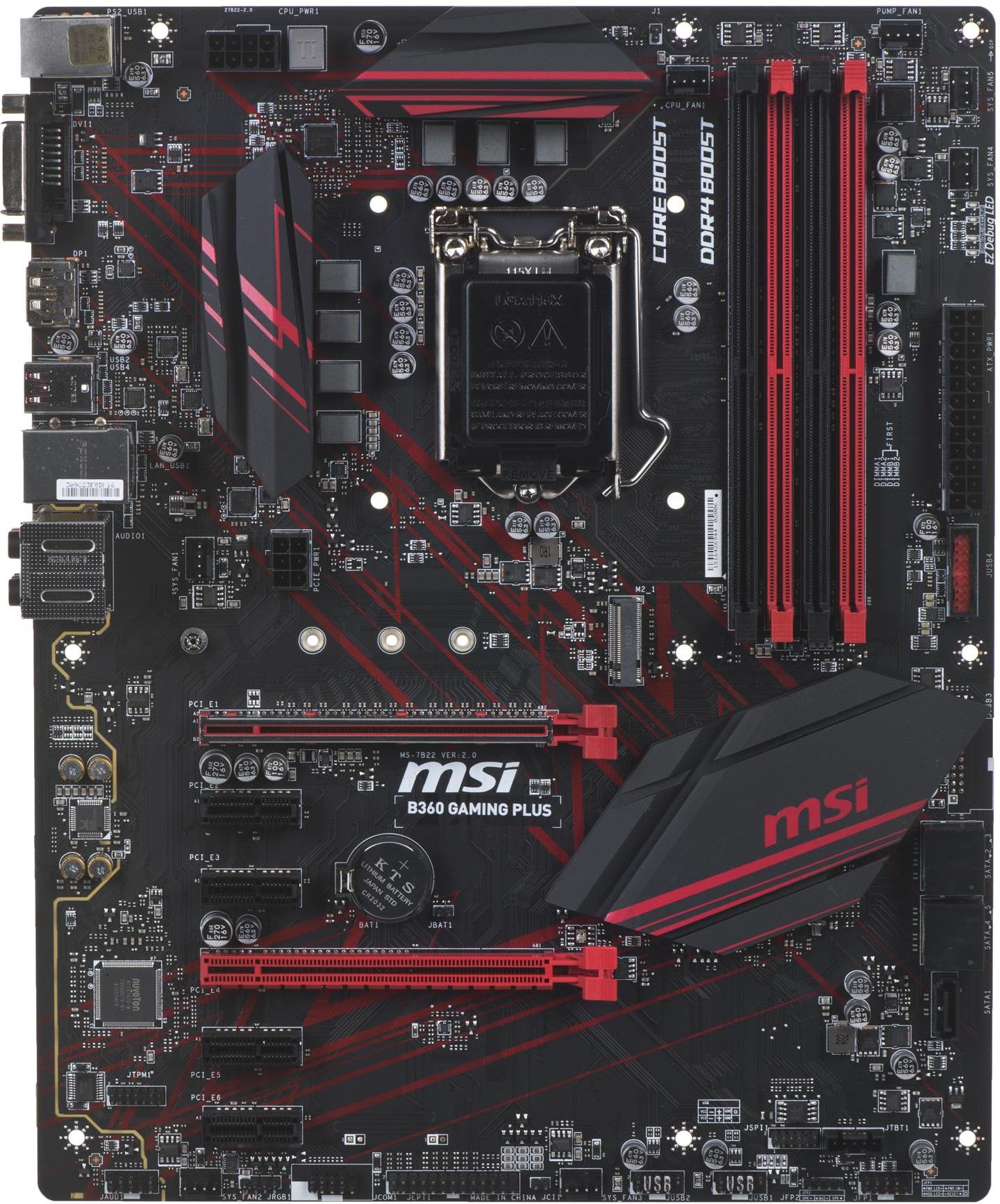 Msi b360 gaming plus совместимость процессоров