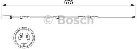 Bosch Czujnik Klocków Hamulcowych 1987473516 Bmw X1 E84 Sdrive 1.6D 116Km 12-