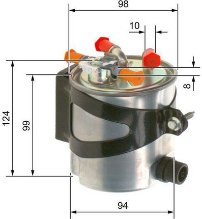 Bosch Pompa Paliwa 1987580041 Audi A1/Skoda Fabia/Seat Ibiza 1,0Tfsi/1,2Tfsi/1,4Tfsi 14-