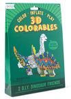 Kolorowe Baloniki Kolorowanka 3D Dinozaury