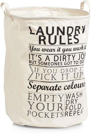 Zeller Torba Na Pranie Laundry Rules 38X48 Cm 54 L