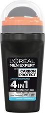 L'Oreal MEN EXPERT CARBON PROTECT ROLL ON 50 ML - Antyperspiranty i dezodoranty męskie