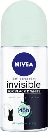NIVEA antyperspirant roll-on Invisible Black & White Fresh 50ml