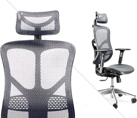 Fotel V-basic ergonomiczny obrotowy biurowy