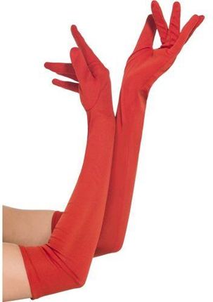Rękawiczki Długie Czerwone Lata 20-te księżniczka