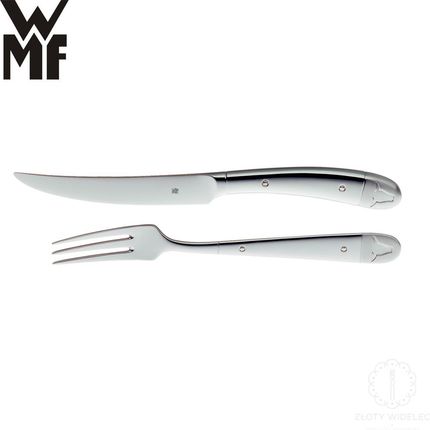 WMF Bull Sztućce do steków i mięsa, nóż i widelec 2 szt
