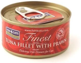 Fish4Cats Finest puszka filet z tuńczyka z krewetkami 70g