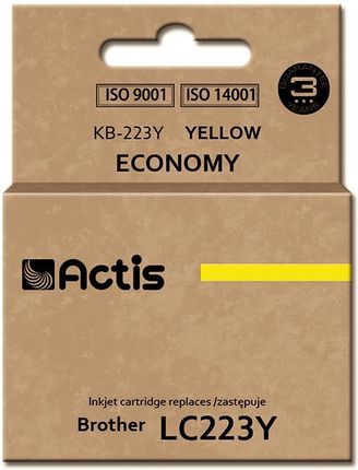 actis Tusz KB-223Y (do drukarki Brother zamiennik LC223Y standard 10ml yellow) (kb223y)
