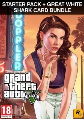 Grand Theft Auto V, Criminal Enterprise Starter Pack and Great White Shark Card Bundle (Digital)