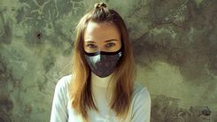 Ozone Mask Maska antysmogowa Casual Buldog Grafit - zdjęcie 1