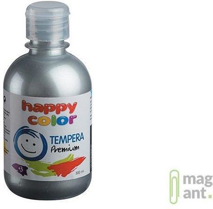 Happy Color Farba Tempera Premium 300Ml Srebrny