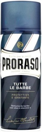 Proraso Tutte Le Barbe ochronna pianka do golenia dla mężczyzn z aloesem i witaminą E 400ml